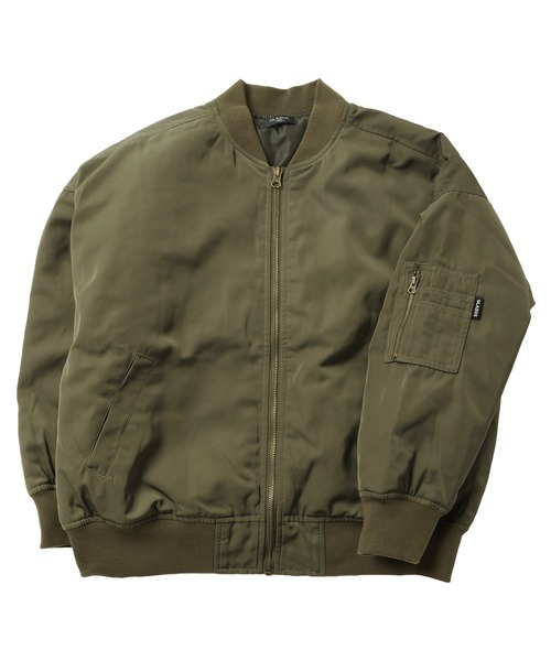 GLAZOS（グラソス）の「薄中綿入り・MA-1（MA-1・キッズ・ブラック/カーキ・130cm/140cm/150cm/160cm/170cm）」の3枚目の写真