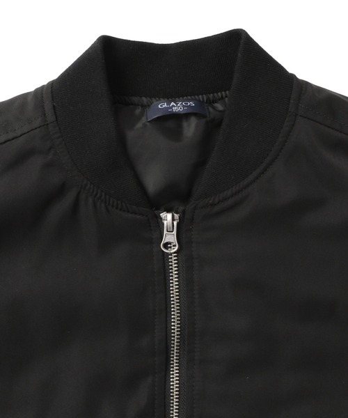 GLAZOS（グラソス）の「薄中綿入り・MA-1（MA-1・キッズ・ブラック/カーキ・130cm/140cm/150cm/160cm/170cm）」の11枚目の写真