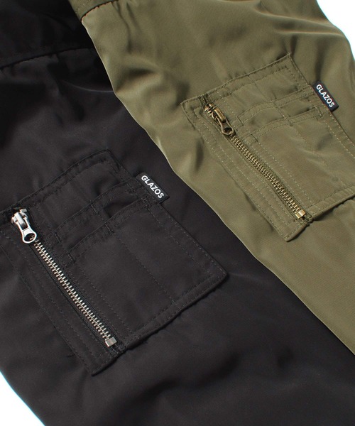 GLAZOS（グラソス）の「薄中綿入り・MA-1（MA-1・キッズ・ブラック/カーキ・130cm/140cm/150cm/160cm/170cm）」の14枚目の写真