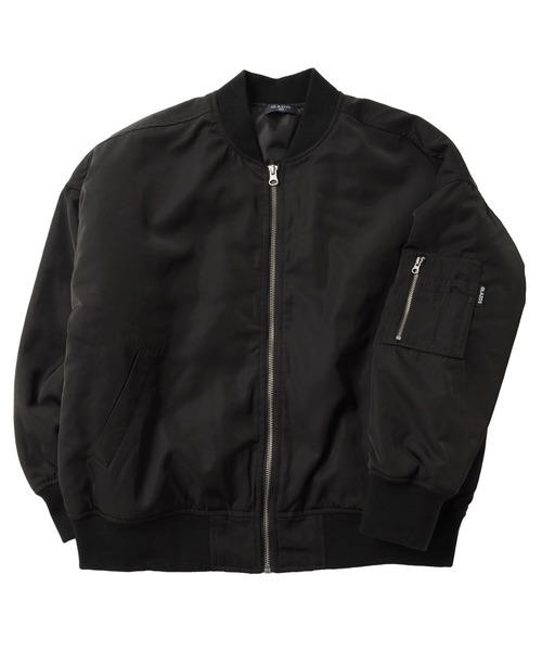 GLAZOS（グラソス）の「薄中綿入り・MA-1（MA-1・キッズ・ブラック/カーキ・130cm/140cm/150cm/160cm/170cm）」の4枚目の写真