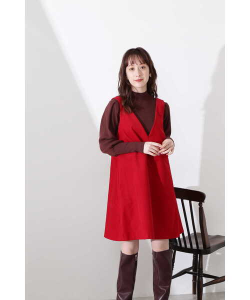 JILL STUART(ジルスチュアート)の「◆フィデルワンピース(ワンピース・レディース・レッド/ブラック・2/0)」の4枚目の写真