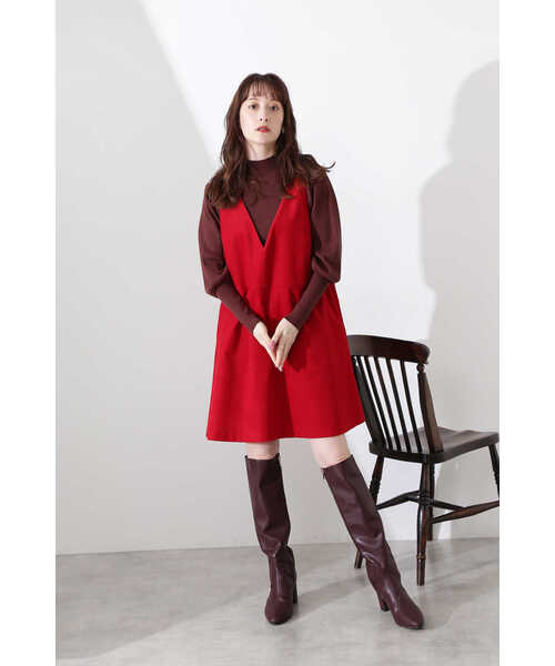 JILL STUART(ジルスチュアート)の「◆フィデルワンピース(ワンピース・レディース・レッド/ブラック・2/0)」の7枚目の写真