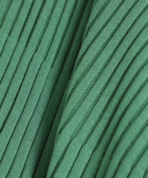 INED（イネド）の「ホールガーメント(R)ニットフレアスカート《Cuoo》（スカート・レディース・グリーン/カーキ/ストライプ・7号/9号）」の14枚目の写真