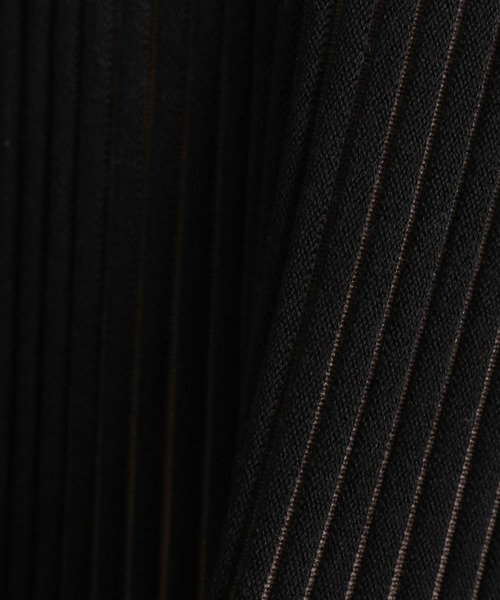 INED（イネド）の「ホールガーメント(R)ニットフレアスカート《Cuoo》（スカート・レディース・グリーン/カーキ/ストライプ・7号/9号）」の15枚目の写真