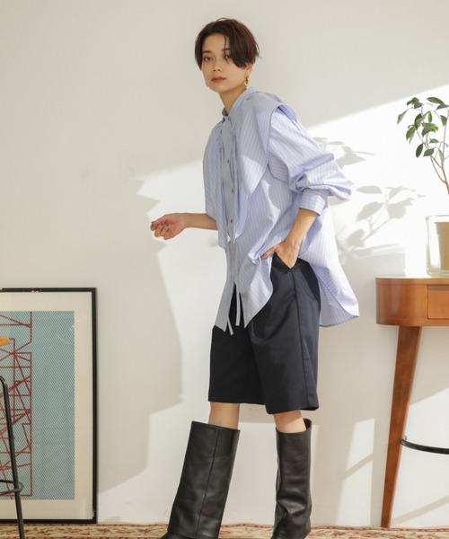 Dickies(ディッキーズ)の「Dickies(R)×ROSE BUD 別注ハーフパンツ(その他パンツ・レディース・ネイビー/ベージュ・MEDIUM/SMALL)」の22枚目の写真