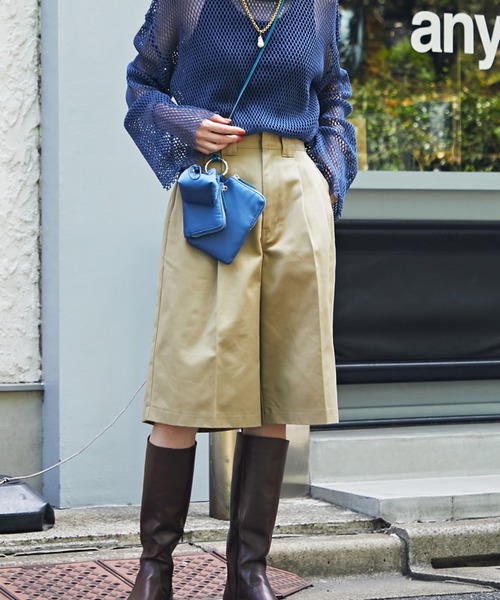 Dickies(ディッキーズ)の「Dickies(R)×ROSE BUD 別注ハーフパンツ(その他パンツ・レディース・ネイビー/ベージュ・MEDIUM/SMALL)」の13枚目の写真