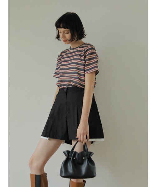 AMAIL（アマイル）の「Kulemon border tops（Tシャツ/カットソー・レディース・ブラウン/ピンク・FREE）」の11枚目の写真