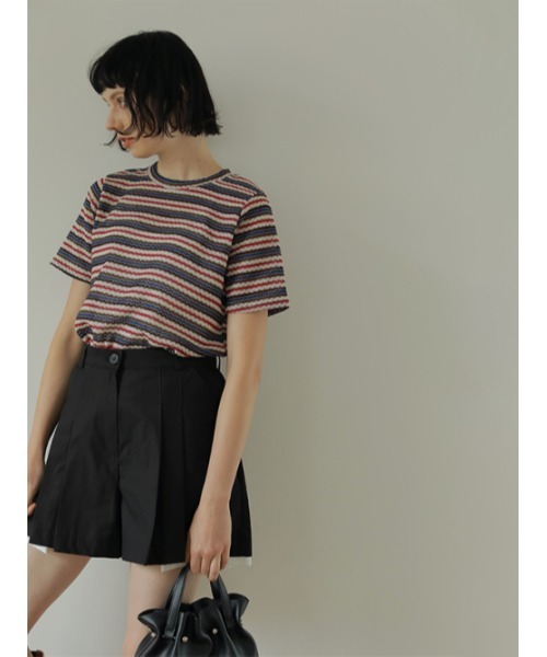 AMAIL（アマイル）の「Kulemon border tops（Tシャツ/カットソー・レディース・ブラウン/ピンク・FREE）」の16枚目の写真