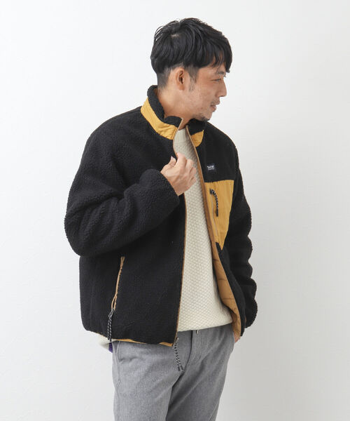 TAION(タイオン)の「【TAION/タイオン】ダウン×ボア リバーシブル スタンドカラージャケット TAION-R102MB(ブルゾン・メンズ・ブラック/ネイビー/グレー/オリーブ/ダークネイビー/ベージュ・M/L/XL/XXL)」の14枚目の写真