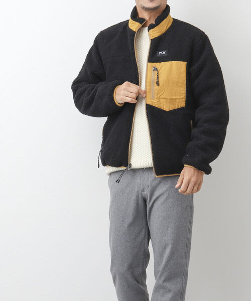 TAION(タイオン)の「【TAION/タイオン】ダウン×ボア リバーシブル スタンドカラージャケット TAION-R102MB(ブルゾン・メンズ・ブラック/ネイビー/グレー/オリーブ/ダークネイビー/ベージュ・M/L/XL/XXL)」の13枚目の写真