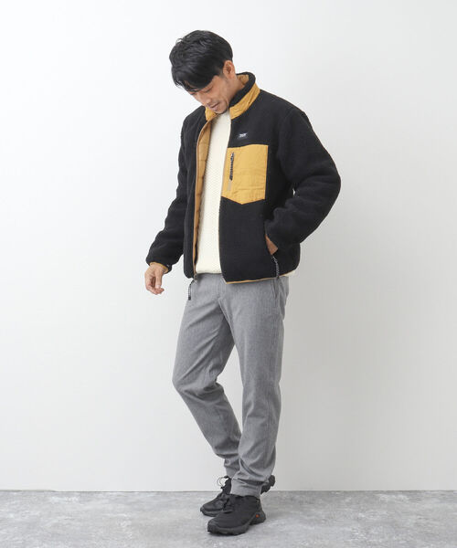 TAION(タイオン)の「【TAION/タイオン】ダウン×ボア リバーシブル スタンドカラージャケット TAION-R102MB(ブルゾン・メンズ・ブラック/ネイビー/グレー/オリーブ/ダークネイビー/ベージュ・M/L/XL/XXL)」の11枚目の写真