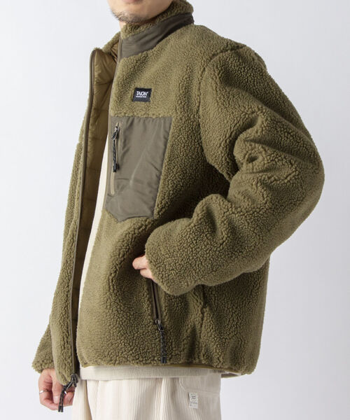 TAION(タイオン)の「【TAION/タイオン】ダウン×ボア リバーシブル スタンドカラージャケット TAION-R102MB(ブルゾン・メンズ・ブラック/ネイビー/グレー/オリーブ/ダークネイビー/ベージュ・M/L/XL/XXL)」の4枚目の写真