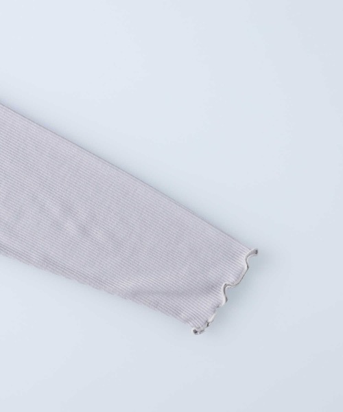 HONEYSUCKLE ROSE（ハニーサックルローズ）の「【HONEYSUCKLE ROSE】シアーハイネックロンＴ（Tシャツ/カットソー・レディース・ブラック/ホワイト/グレー・M/L）」の7枚目の写真