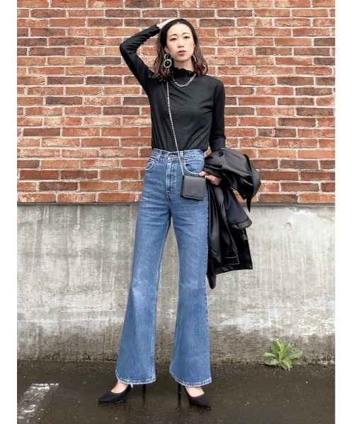 HONEYSUCKLE ROSE（ハニーサックルローズ）の「【HONEYSUCKLE ROSE】シアーハイネックロンＴ（Tシャツ/カットソー・レディース・ブラック/ホワイト/グレー・M/L）」の19枚目の写真