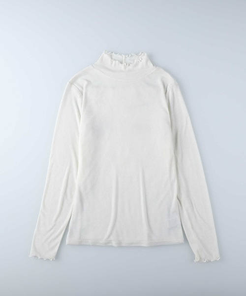 HONEYSUCKLE ROSE（ハニーサックルローズ）の「【HONEYSUCKLE ROSE】シアーハイネックロンＴ（Tシャツ/カットソー・レディース・ブラック/ホワイト/グレー・M/L）」の15枚目の写真