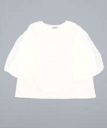 Samansa Mos2 | バルーンスリーブ切替カットソー(Tシャツ/カットソー)