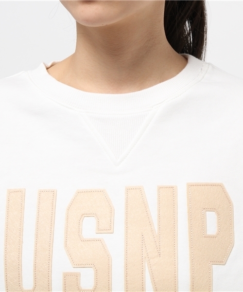 mystic（ミスティック）の「ワッペンスウェット（Tシャツ/カットソー・レディース・オフホワイト/グレー/ブルー・ﾌﾘ-）」の7枚目の写真