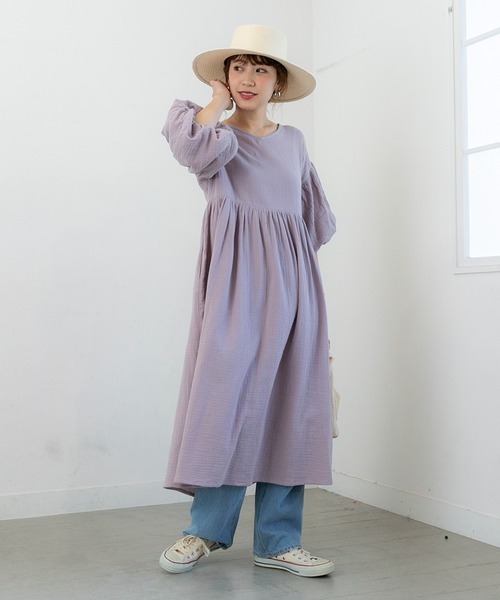 bibiy. セレナバルーンワンピース PICHI（ピイチ）の「前後2way袖バルーンガーゼワンピース