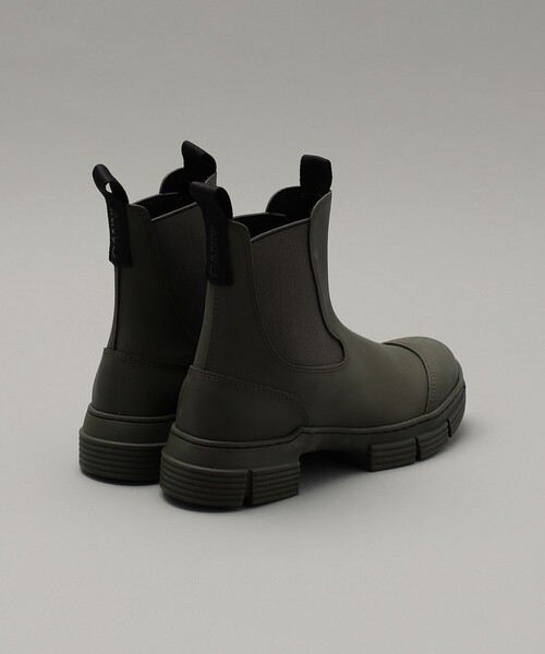 Firsthand（ファーストハンド）の「Ganni/ガニ― Recycled Rubber City Boots（ブーツ・レディース・オリーブ/ブラック・36/37/38）」の4枚目の写真