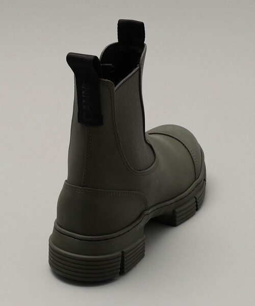 Firsthand（ファーストハンド）の「Ganni/ガニ― Recycled Rubber City Boots（ブーツ・レディース・オリーブ/ブラック・36/37/38）」の6枚目の写真