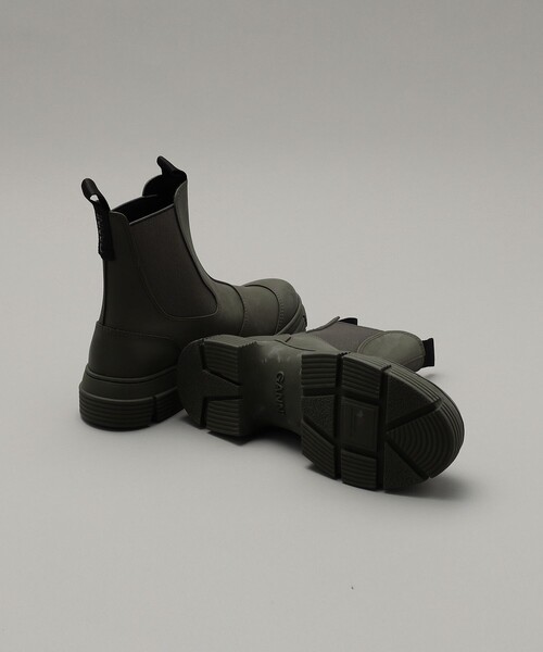 Firsthand（ファーストハンド）の「Ganni/ガニ― Recycled Rubber City Boots（ブーツ・レディース・オリーブ/ブラック・36/37/38）」の8枚目の写真