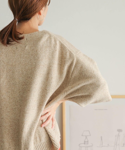 URBAN RESEARCH DOORS（アーバンリサーチドアーズ）の「ハミルトンウールボートネックプルオーバー（ニット/セーター・レディース・ベージュ系その他/グリーン/ロイヤルブルー・MEDIUM）」の18枚目の写真