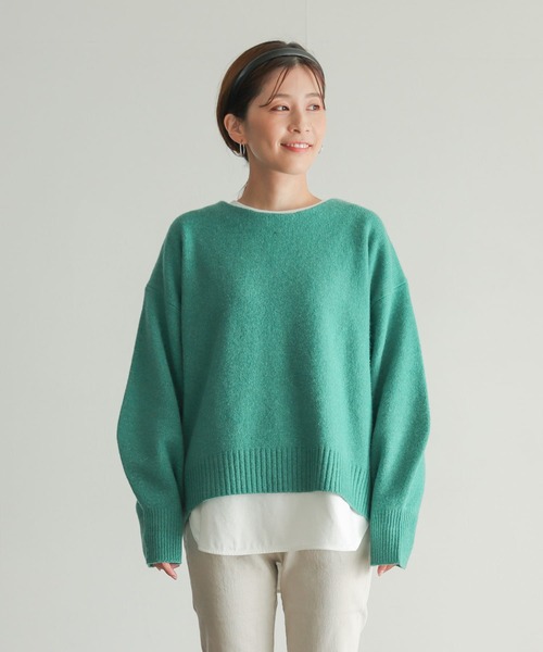 セール】ハミルトンウールボートネックプルオーバー（ニット/セーター