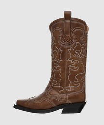 GANNI（ガニー）の「Mid Shaft Embroidered Western Boot（ブーツ
