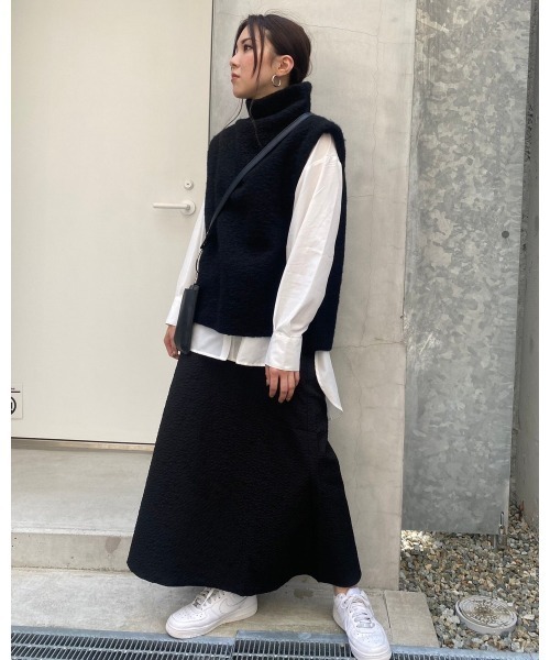 LiSeek（リシーク）の「【LiSeeK】花柄エンボススカート（スカート・レディース・ブラック/ベージュ/カーキ・FREE）」の20枚目の写真