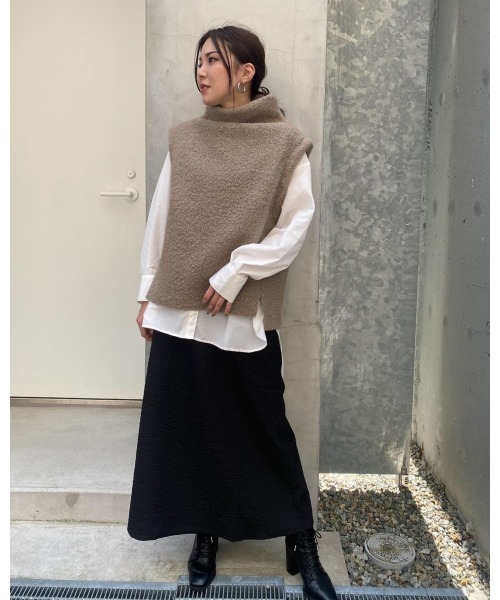 LiSeek（リシーク）の「【LiSeeK】花柄エンボススカート（スカート・レディース・ブラック/ベージュ/カーキ・FREE）」の21枚目の写真