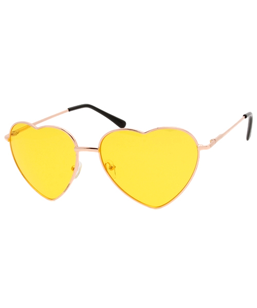 WEGO(ウィゴー)の「WEGO/ハートサングラス(サングラス・レディース・パープル/イエロー/ピンク・FREE)」の1枚目の写真