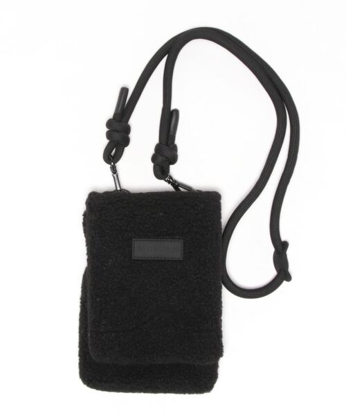 HUNTER（ハンター）の「WANDERER SHERPA PHONE POUCH（ボディバッグ/ウエストポーチ・レディース・ブラック/オフホワイト・ONE SIZE）」の7枚目の写真