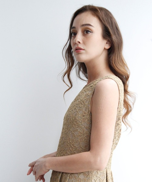 nina mew（ニーナミュウ）の「レースワンピース（ワンピース・レディース・ブラック/ベージュ・FREE）」の4枚目の写真