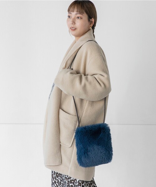 THE SHOP TK （ザ ショップ ティーケー ）の「◆【洗える/軽量】スライバーショールカラーコート（チェスターコート・レディース・ライトベージュ/ライトブルー/ネイビー・12/14/13）」の8枚目の写真