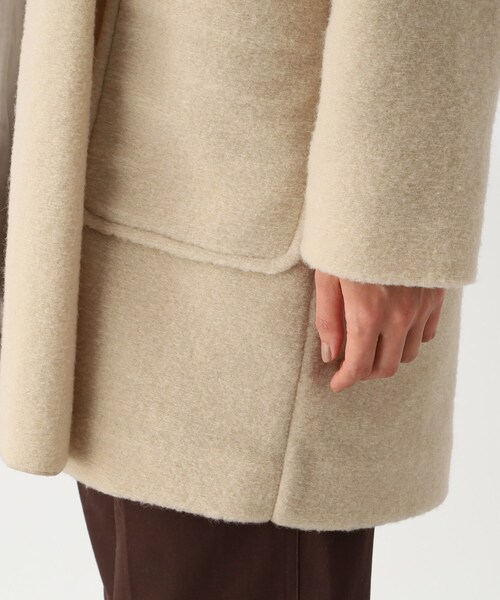 THE SHOP TK （ザ ショップ ティーケー ）の「◆【洗える/軽量】スライバーショールカラーコート（チェスターコート・レディース・ライトベージュ/ライトブルー/ネイビー・12/14/13）」の15枚目の写真