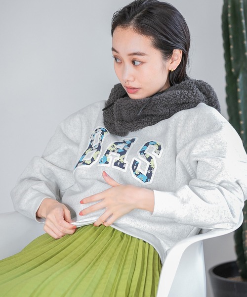 niko and（ニコアンド）の「裏起毛ロゴ裏毛プルオーバー（Tシャツ