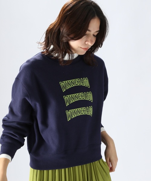 niko and（ニコアンド）の「裏起毛ロゴ裏毛プルオーバー（Tシャツ