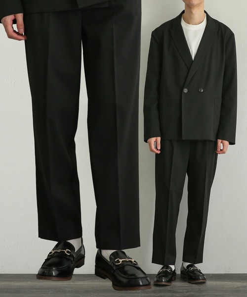 SENSE OF PLACE by URBAN RESEARCH（センスオブプレイスバイアーバンリサーチ）の「『UR TECH』テーパードスラックス（スラックス・メンズ・ネイビー/ブラック・LARGE/MEDIUM）」の3枚目の写真