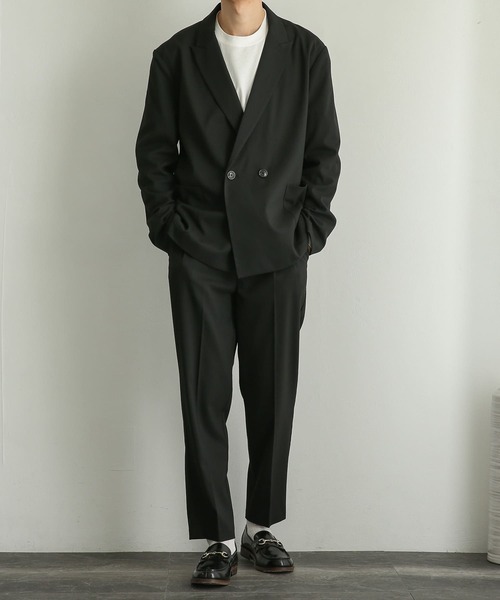 SENSE OF PLACE by URBAN RESEARCH（センスオブプレイスバイアーバンリサーチ）の「『UR TECH』テーパードスラックス（スラックス・メンズ・ネイビー/ブラック・LARGE/MEDIUM）」の8枚目の写真