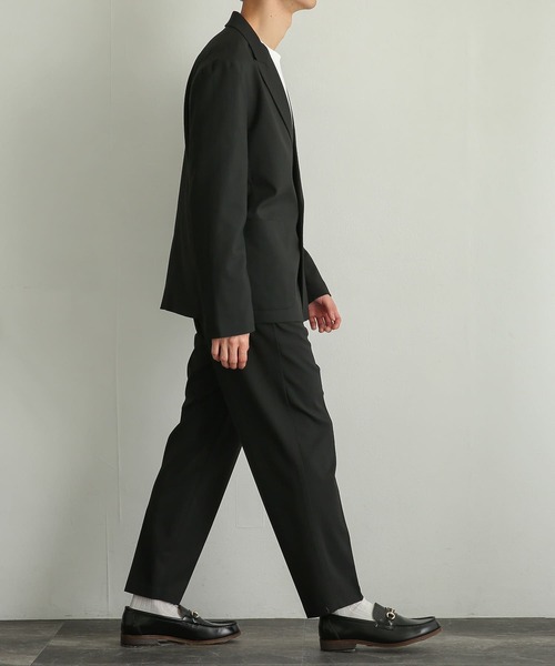 SENSE OF PLACE by URBAN RESEARCH（センスオブプレイスバイアーバンリサーチ）の「『UR TECH』テーパードスラックス（スラックス・メンズ・ネイビー/ブラック・LARGE/MEDIUM）」の9枚目の写真