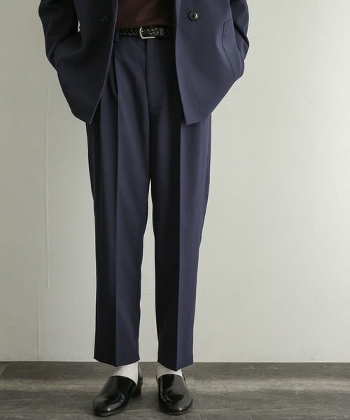 SENSE OF PLACE by URBAN RESEARCH（センスオブプレイスバイアーバンリサーチ）の「『UR TECH』テーパードスラックス（スラックス・メンズ・ネイビー/ブラック・LARGE/MEDIUM）」の12枚目の写真