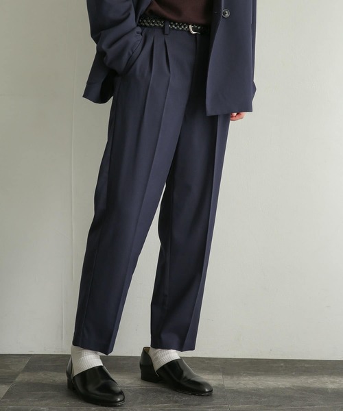 SENSE OF PLACE by URBAN RESEARCH（センスオブプレイスバイアーバンリサーチ）の「『UR TECH』テーパードスラックス（スラックス・メンズ・ネイビー/ブラック・LARGE/MEDIUM）」の15枚目の写真