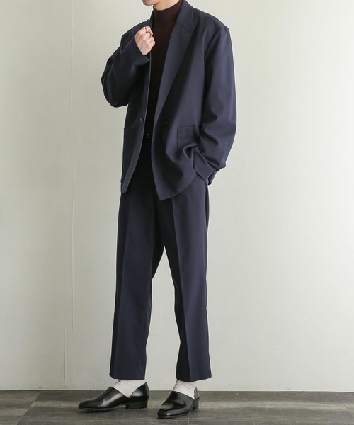 SENSE OF PLACE by URBAN RESEARCH（センスオブプレイスバイアーバンリサーチ）の「『UR TECH』テーパードスラックス（スラックス・メンズ・ネイビー/ブラック・LARGE/MEDIUM）」の16枚目の写真