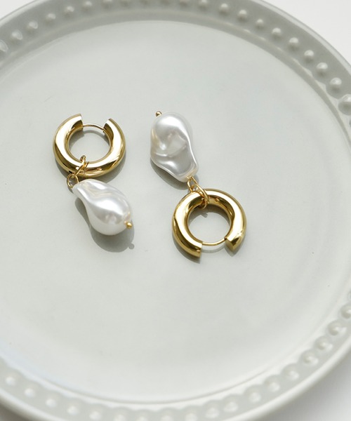 VitaFelice（ヴィータフェリーチェ）の「パールモチーフピアス（ピアス（両耳用）・レディース・ゴールド・FREE）」の8枚目の写真