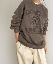 CANAL JEAN | El mar(エルマール) ヴィンテージ刺繍裏起毛トレーナー(スウェット)