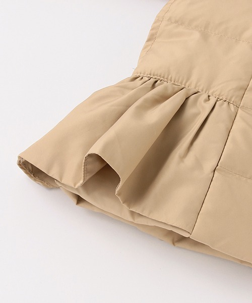 petit main（プティマイン）の「フリルロングダウン（ブルゾン・キッズ・ベージュ/ライトブルー/ネイビー・120cm/130cm/100cm/110cm/90cm）」の12枚目の写真