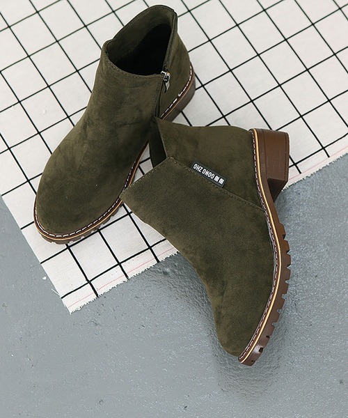 RUUX（ルーフ）の「スエードブーツ（ブーツ・レディース・ブラック/ワイン/カーキ/ブラウン・23cm/23.5cm/24cm/24.5cm）」の15枚目の写真
