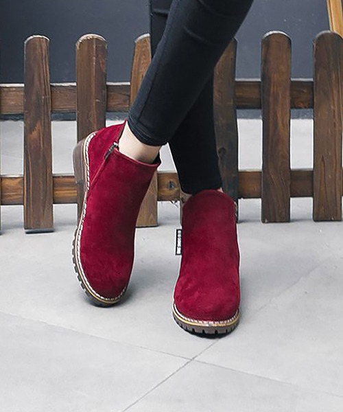 RUUX（ルーフ）の「スエードブーツ（ブーツ・レディース・ブラック/ワイン/カーキ/ブラウン・23cm/23.5cm/24cm/24.5cm）」の16枚目の写真