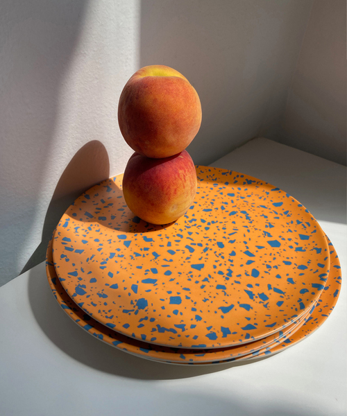 セレナイト♡お皿♡オレンジカラーNo.262 スフィア台座、浄化用に