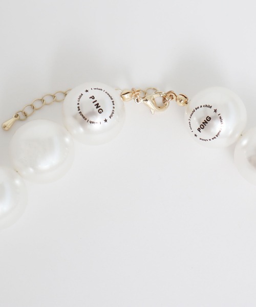 I am I in fact...（アイアムアイインファクト）の「PING PONG　pearl　ネックレス（ネックレス・レディース・ホワイト・FREE）」の10枚目の写真